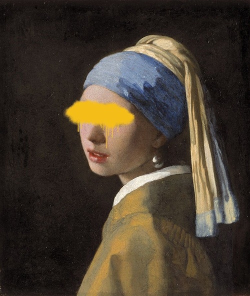 Meisje met de parel en verfvlek - Johannes Vermeer